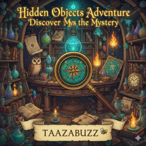Playing a Hidden Objects Adventure mystery search game scene